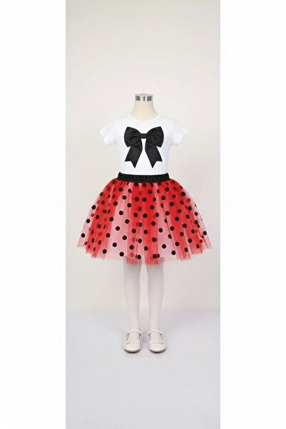 Zeta Group Set fustă din tul cu fundă neagră pentru fete, costum pentru ocazi...