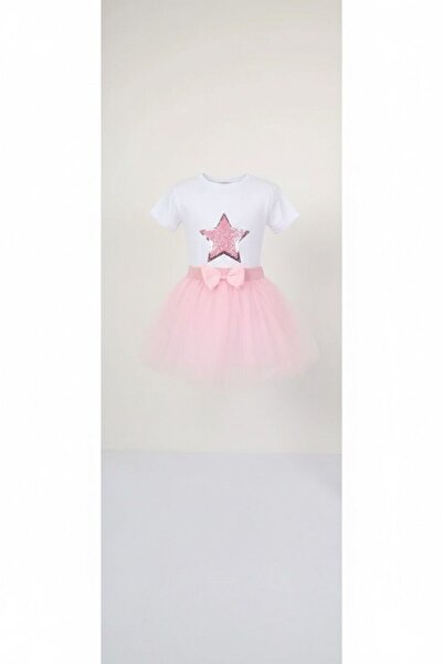 Bonnie Clyde Κοριτσίστικη Ροζ Τούλινη Φούστα Starry Badi Ειδική Στολή για Ειδ...