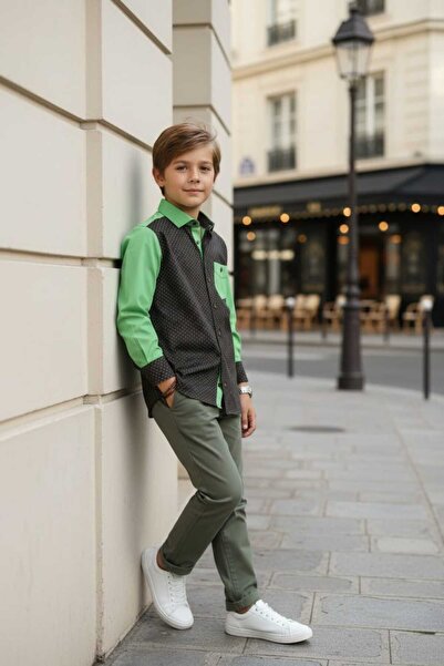 Louis Fabel New Season Cotton Colorful Long Sleeve Children's Shirt