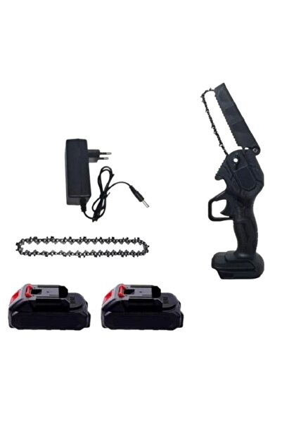 OEM Mini Drujba Fierastrau, 8 inch, Cu 1 Lama, 1 Lant si 2 Acumulatori