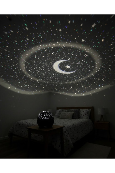 akıllı teknom Fişli Yıldız Projektör Gece Lambası Müzikli UYGUN