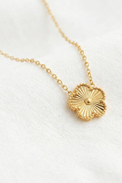 özgül takı ve tasarım قلادة نسائية من الفولاذ المقاوم للصدأ بلون برونزي من ما...