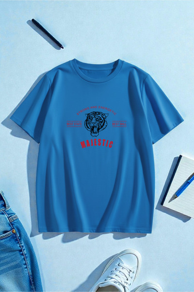 uyguntarz Unisex Majestic Printed Oversize T-Shirt Garalio