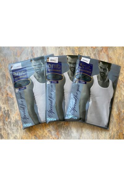 Anıt 3-Pack Men's Luxury Premium 100% Cotton Sweat-Absorbent Undershirt 1151