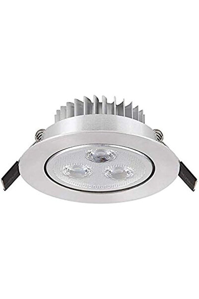 OEM Spot LED incastrat 3 W, lumina neutra, orientabil, aluminiu