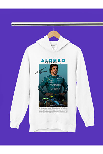 MAGORS Hanorac F1 pentru copii, cu glugă, imprimat Fernando Alonso, calitate ...