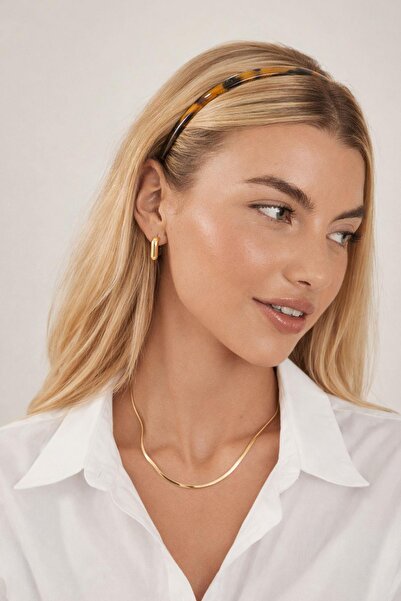 New Obsessions Coroană din acetat cu model carapace de broască țestoasă - 1 cm