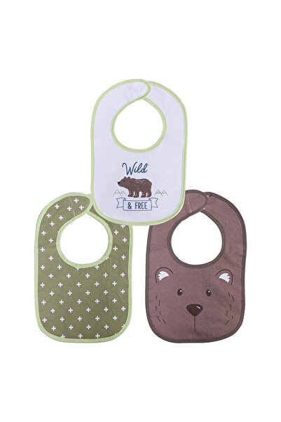 LORELLİ Set of 3 Lorelli Cotton and peva bibs, 30 x 19 cm, velcro closure, Un...