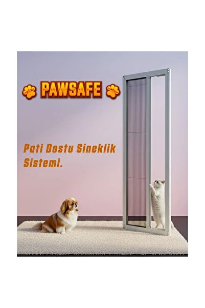 Palace Aluminium PawSafe Tek Kapılı Pati Dostu Plise Sineklik Kapı