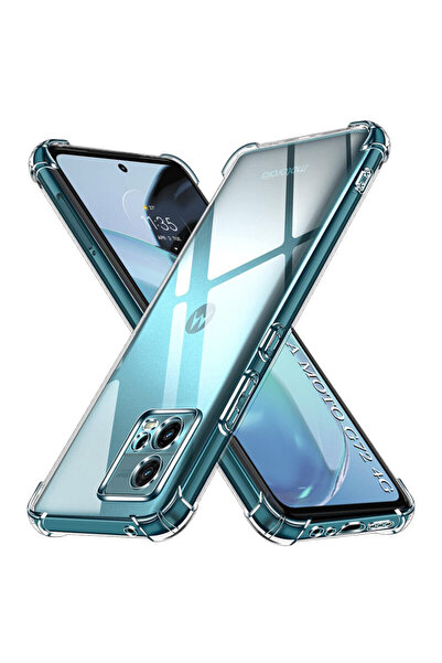 Techsuit Husă din silicon transparentă rezistentă la șocuri pentru Motorola M...