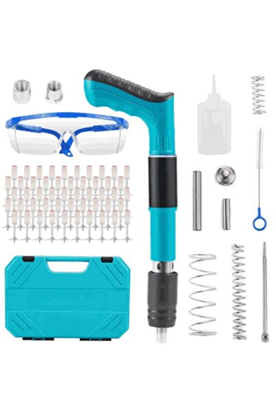 MeriMag Kit pistol de cuie manual pentru fixarea betonului / cuielor, accesor...