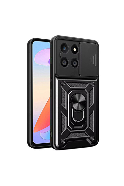 Techsuit Camera de protectie Husa Honor X6a CamShield Series, negru