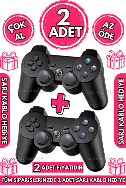 chimon Ps3 Kablosuz Analog Oyun Kolu Dualshock Wireless Joystick Controller D...