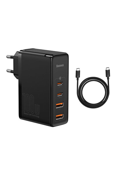 Baseus Încărcător 2xUSB QC3.0/2xType-C PD100W + cablu