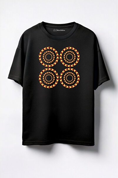 Merch&ice Tricou oversize unisex cu imprimeu Eye Illusion