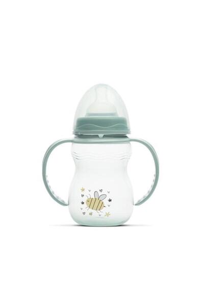 LORELLİ Biberon cu manere My Friend Iceberg Green, tetina moale din silicon, ...