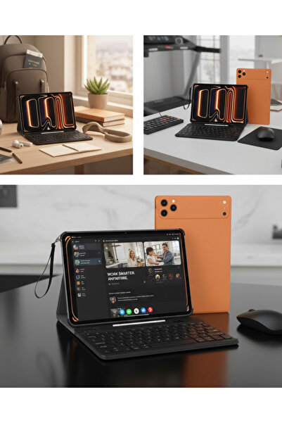 REZA Tablet PC Klavyeli Set Geniş Ekran Yüksek Depolama ve Android Sistem - L...