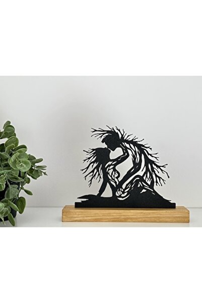 OEM Nature Dance Decoration with Wooden Base, 3D Printed
