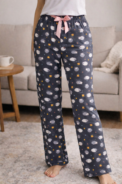 Melff Stretch Fabric Ring Viscose Comfortable Size Pajama Bottoms