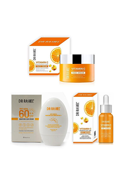 DR.RASHEL Skincare set: Vitamin C face cream with Vitamin C serum and moistur...