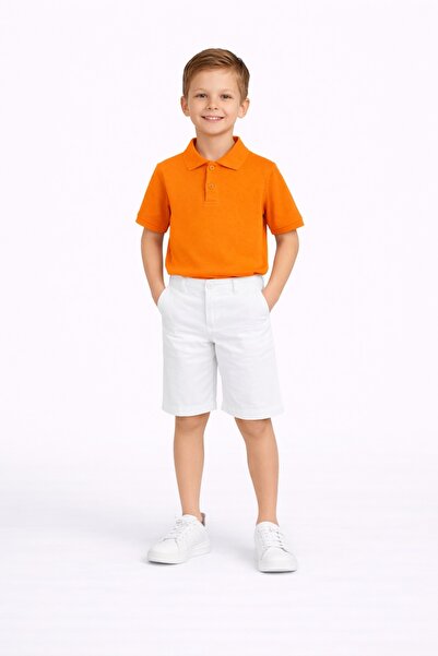 Nacar 23 Nisan 29 Ekim Gösteri Kıyafeti Erkek Çocuk Polo Yaka Tişörtlü Şortlu...