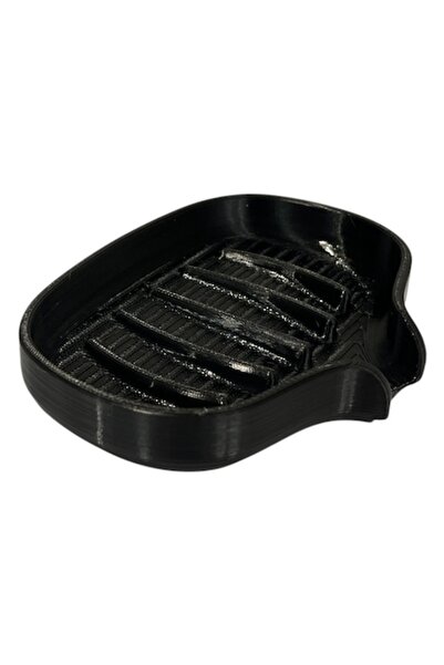 OEM Elegant Black Soap Dish with Drainage