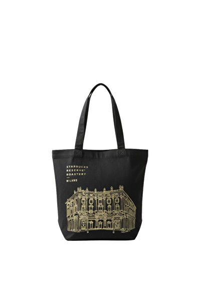 Baghashtag حقيبة قماش سوداء من ستار ريزيرد