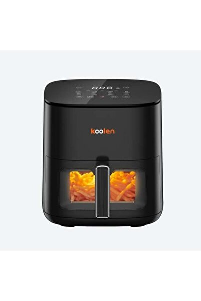 KOLEN Digital air fryer with transparent window, 1500 watts, 5-liter capacity...