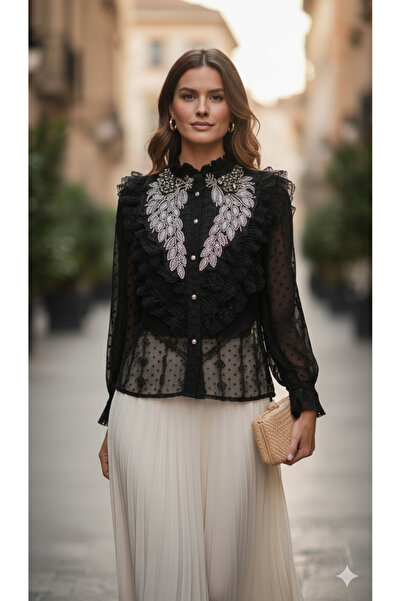 Luma Decor Stylish Embroidered Shirt