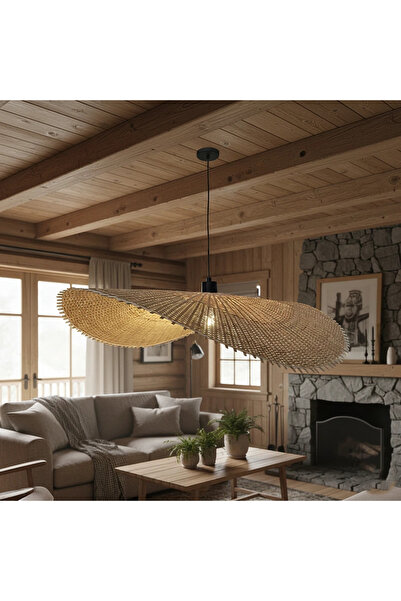 HAMER Modern wooden hanger, 2 meters long, E27*1 size 800 mm