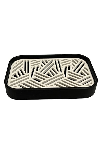 OEM Elegant Black Soap Dish with Drainage