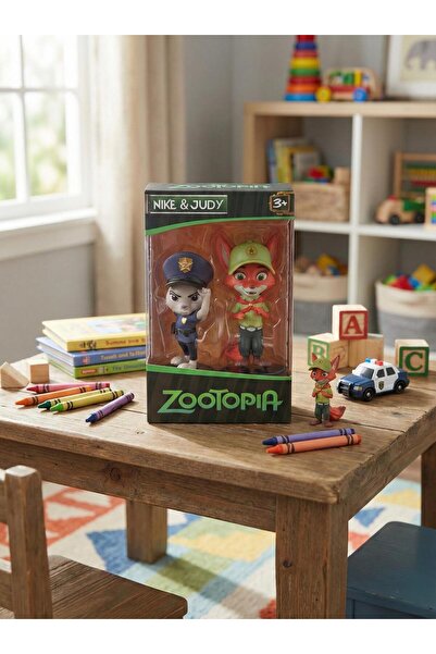 Natavanbutık 🚔🦊 Zootopia Nike&Judy - Judy Hopps ve Nick Wilde İkili Figür S...