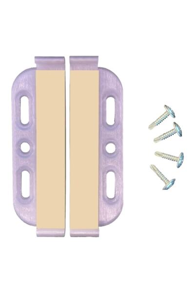 OEM Slim License Plate Holder Set - 4 Pieces Front and Back, No Frame, Colorless