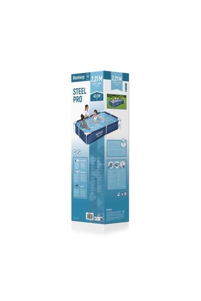 BESTWAY مسبح مستطيل عائلي 2.21م×1.50م×43سم