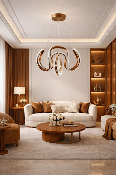 TREND 4KOLLU DRON TARÇIN HALKALI LED AVİZE