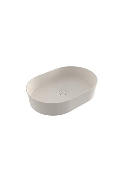 Bocchi Slim Line Oval Lavabo 55 cm Parlak Bisküvi - 1521-014-0125