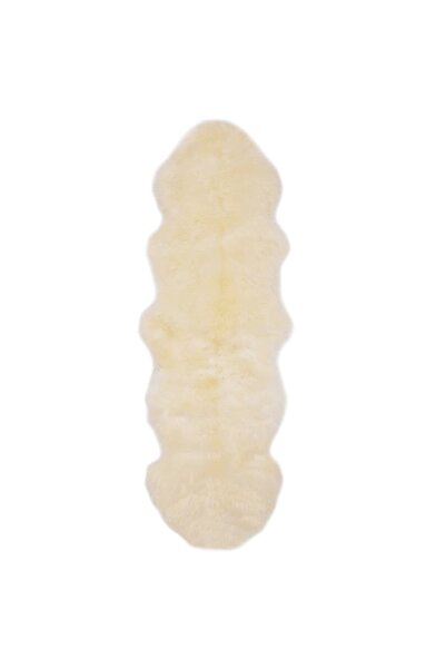 Concept Covor din blană de oaie, alb, 60 x 180 cm