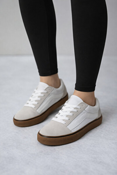 MİSSWEMODASHOES Unısex A Kalite Kahverengi Taban Keten Spor Ayakkabı