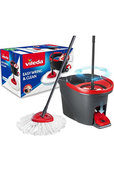 Laxum Easy Wring & Clean Spin Mop & Bucket Set | 3-Piece 130cm Handle | Spino...