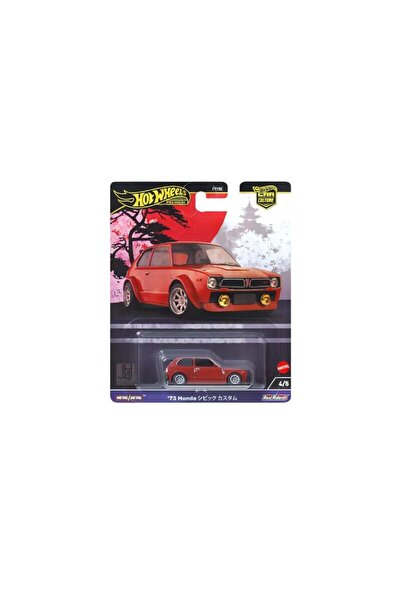 HOT WHEELS Honda Civic Custom Red 1973 1:64 Hotwheels car model