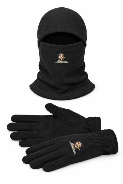 Genel Markalar Che Guevara Unisex Kar Maskesi Uzun Eldiven Set Polar