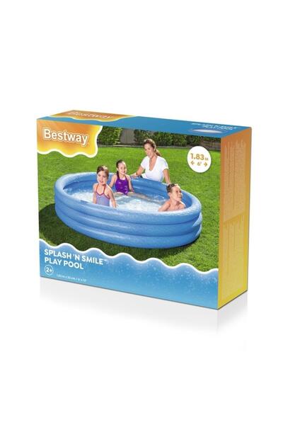 BESTWAY مسبح أطفال دائري بثلاث حلقات 1.83 م × 33 سم.