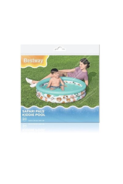 BESTWAY مسبح أطفال برسومات الحيوانات 1.52 م × 38 سم.