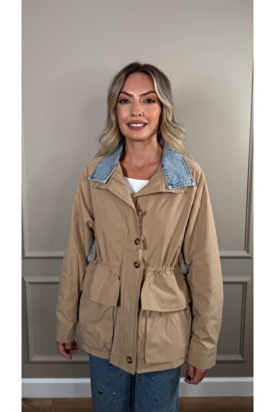 Duya Butik CAMEL KOT DETAYLI TRENÇKOT