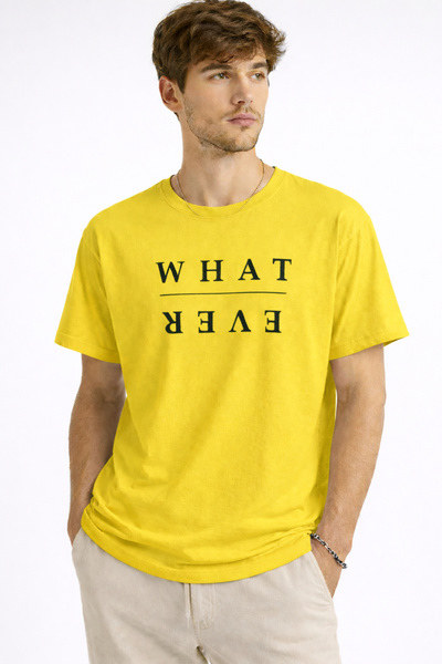 ArtYus What |   Ever Printed Cotton Relaxed Fit Round Neck Unisex T-Shirt