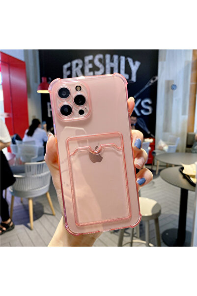 HYPERSOFT iPhone 11 (6.1 Inch) Compatible Transparent Card Holder Silicone Case