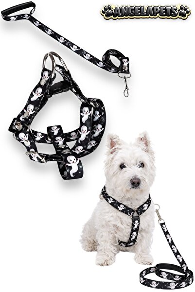 Angelapets Dog Chest Harness and Walking Strap Set
