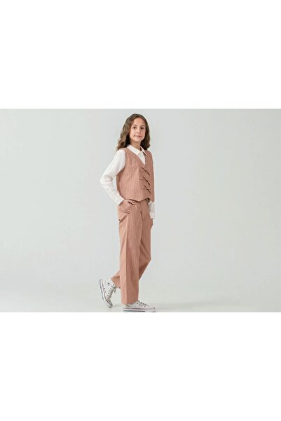 mikam Set de 3 piese pentru fete: vestă în dungi