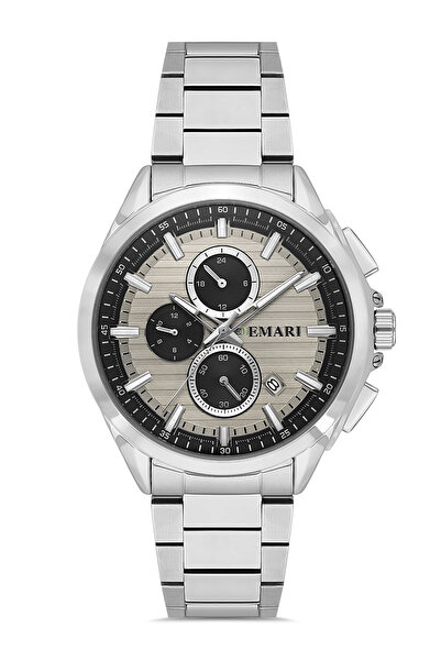 DEMARİ Men's Wristwatch Quartz Multifunction Steel Band, Champagne Color Dial...