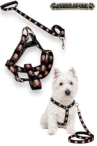 Angelapets Dog Chest Harness and Walking Strap Set